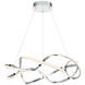 Interlace LED 28 inch Chrome Pendant Ceiling Light, dweLED