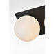 Jillian 2 Light 14 inch Black Bath Sconce Wall Light