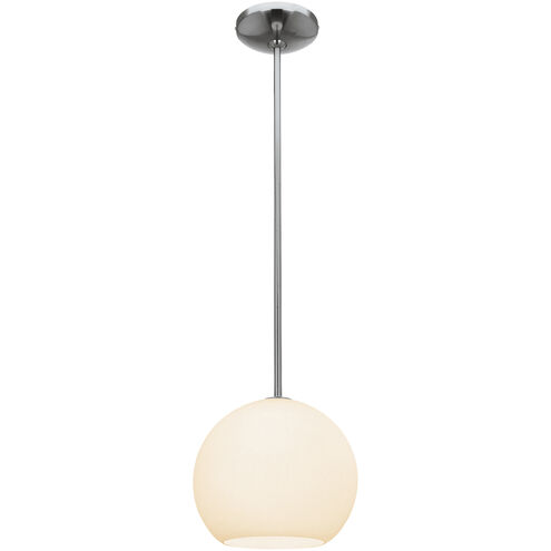 Nitrogen 1 Light 9 inch Brushed Steel Pendant Ceiling Light