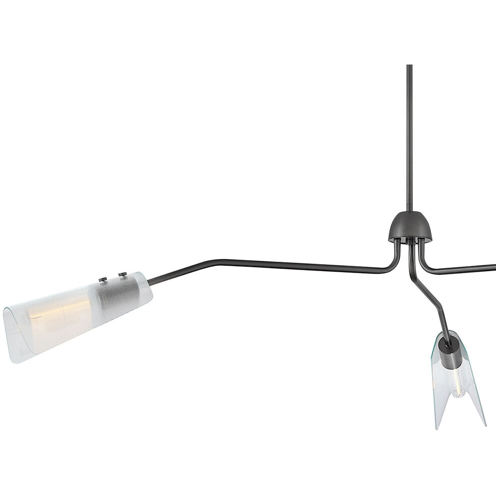 Altman 3 Light 60 inch Gunmetal Chandelier Ceiling Light