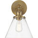 Barwell 1 Light 10 inch Oxidized Aged Brass Bath Vanity Light Wall Light
