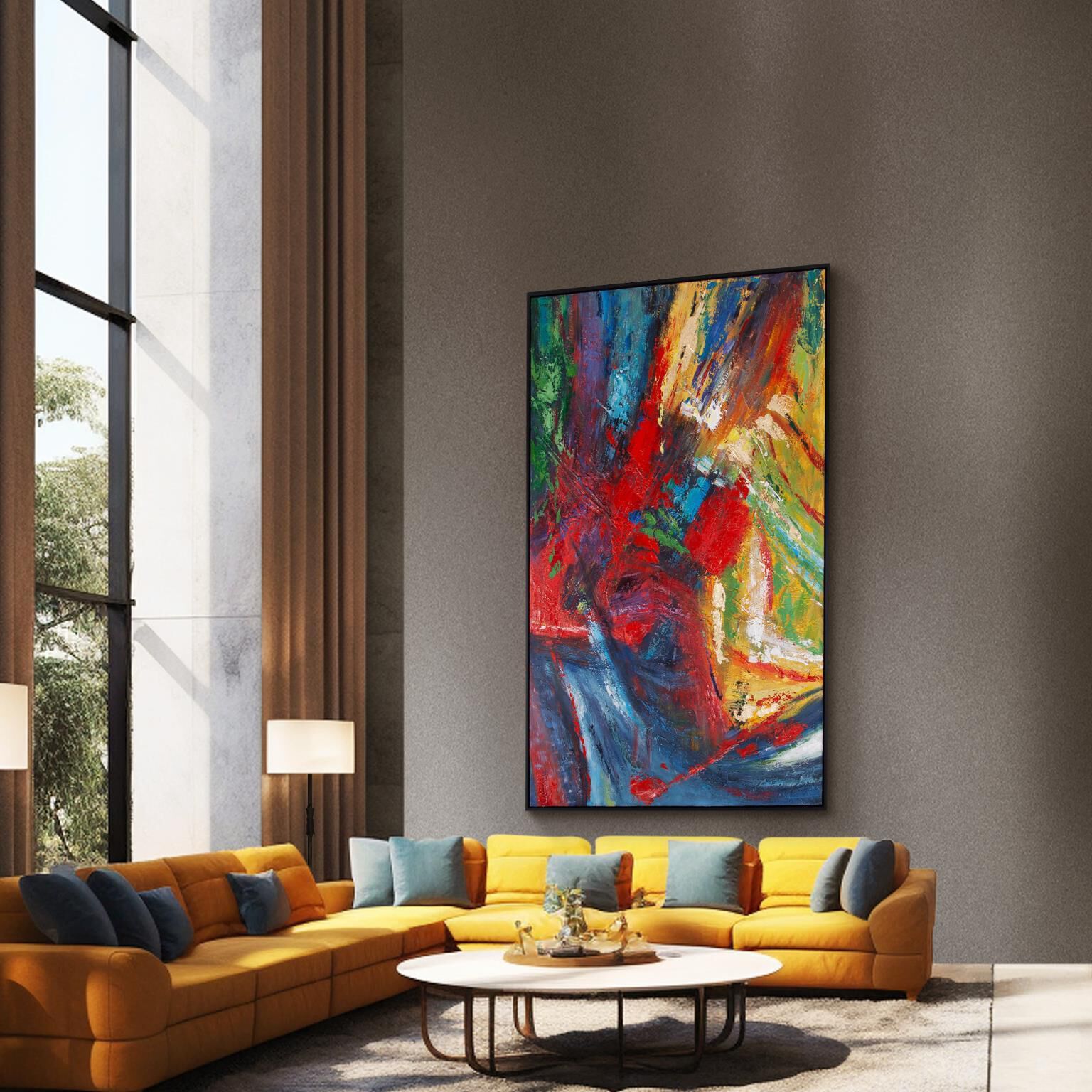 Celebration of Life 73.75 X 49.75 inch Hand Painted Canvas