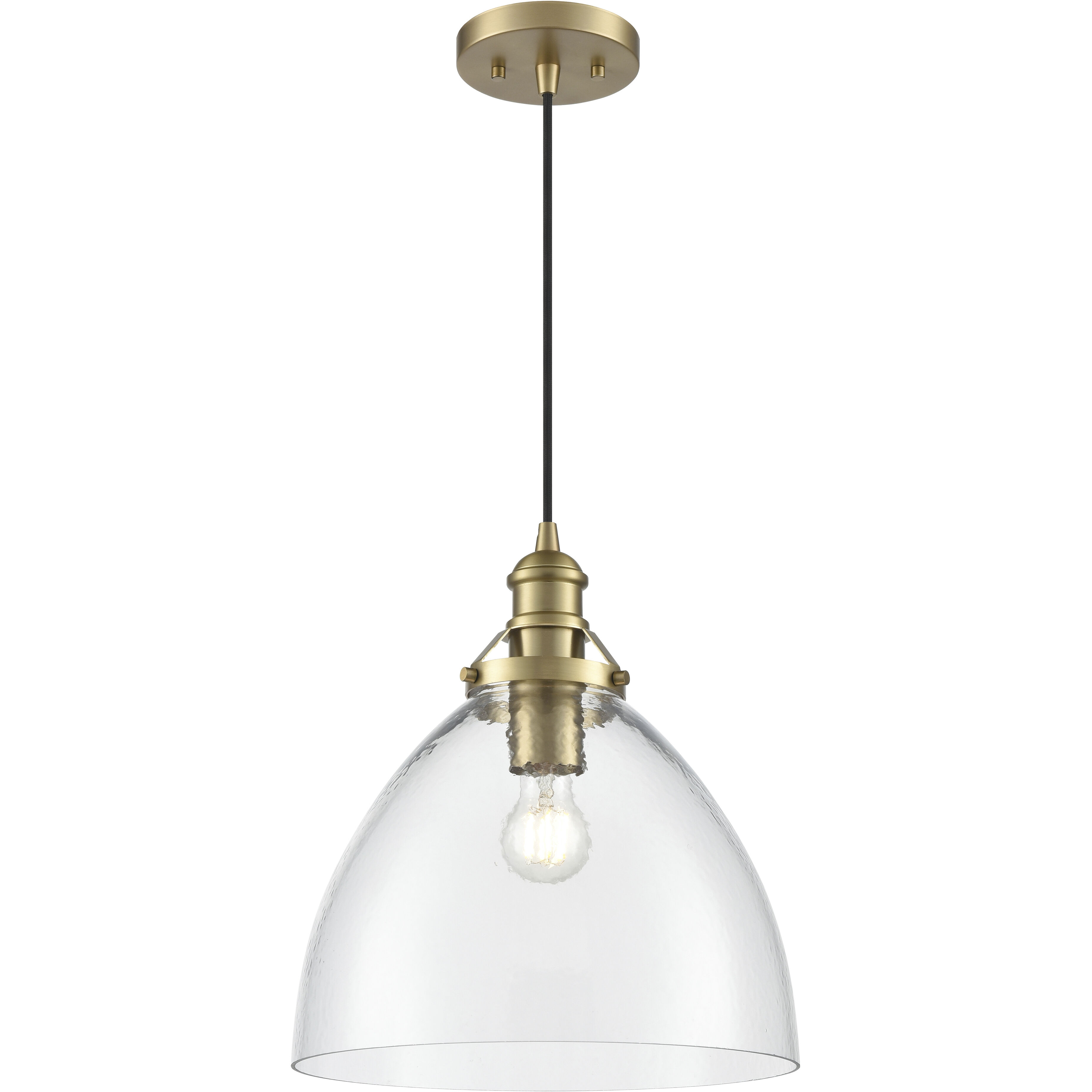Khrisa 1 Light 12.75 inch Vintage Brass Pendant Ceiling Light