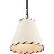 Marion 1 Light 9 inch Oil Rubbed Bronze with Natural Pendant Ceiling Light