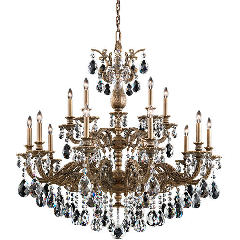 Milano 15 Light Heirloom Bronze Chandelier Ceiling Light in Radiance