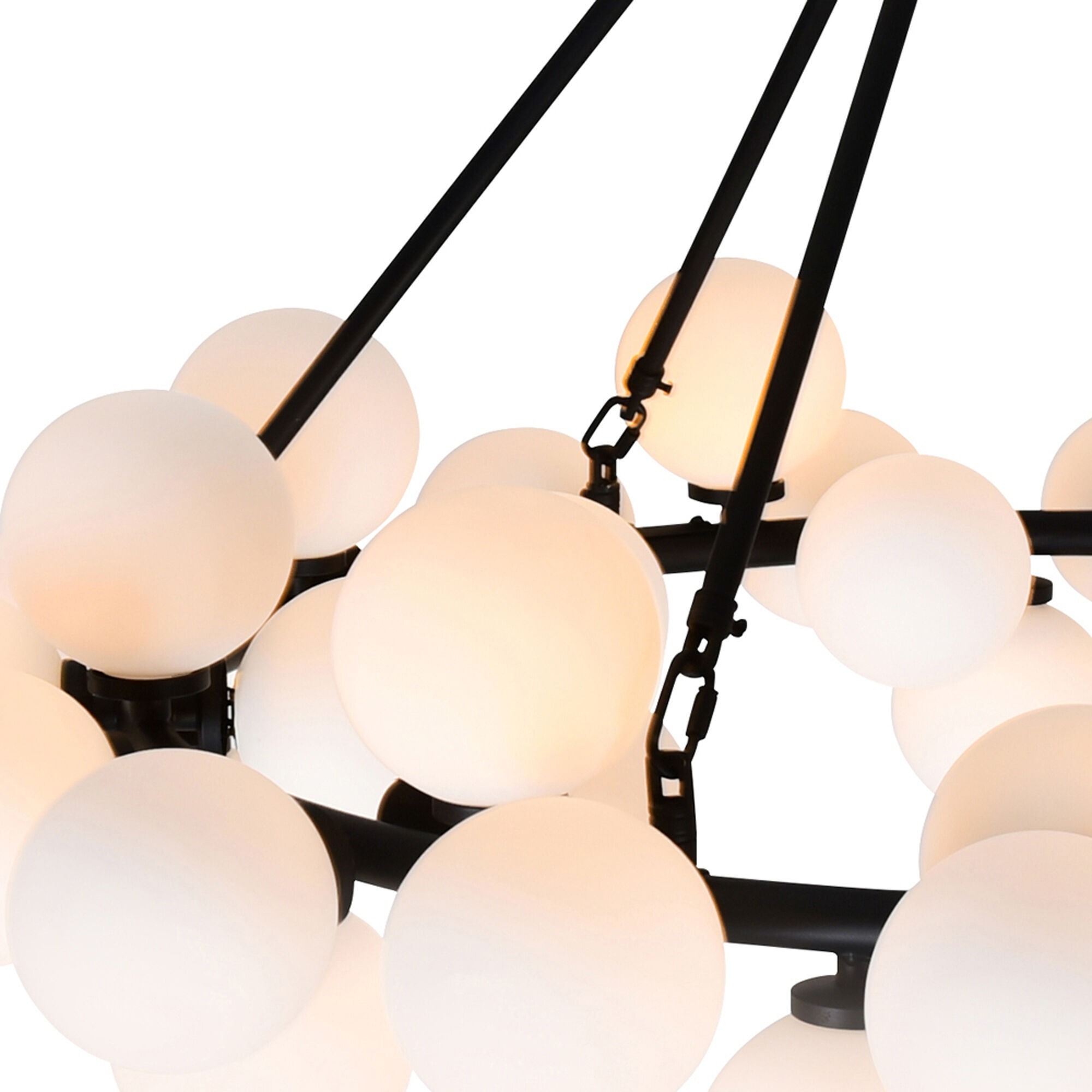 Arya 70 Light 39 inch Black Chandelier Ceiling Light