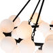 Arya LED 39 inch Black Chandelier Ceiling Light