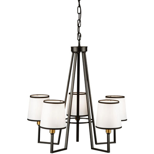 Coco LED 25.6 inch Gold and Black Chandelier Ceiling Light