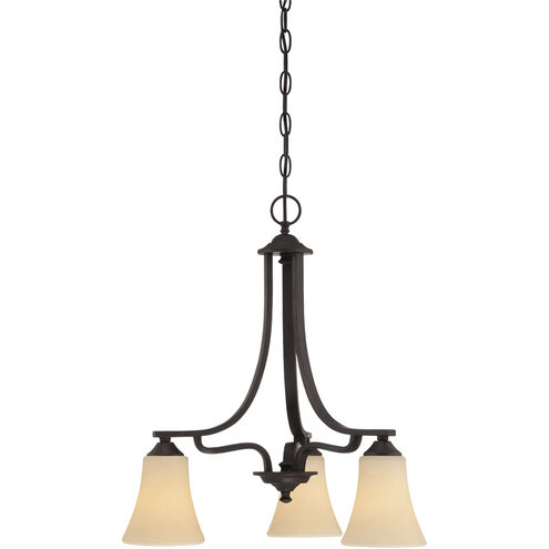 Treme 3 Light 20 inch Espresso Chandelier Ceiling Light