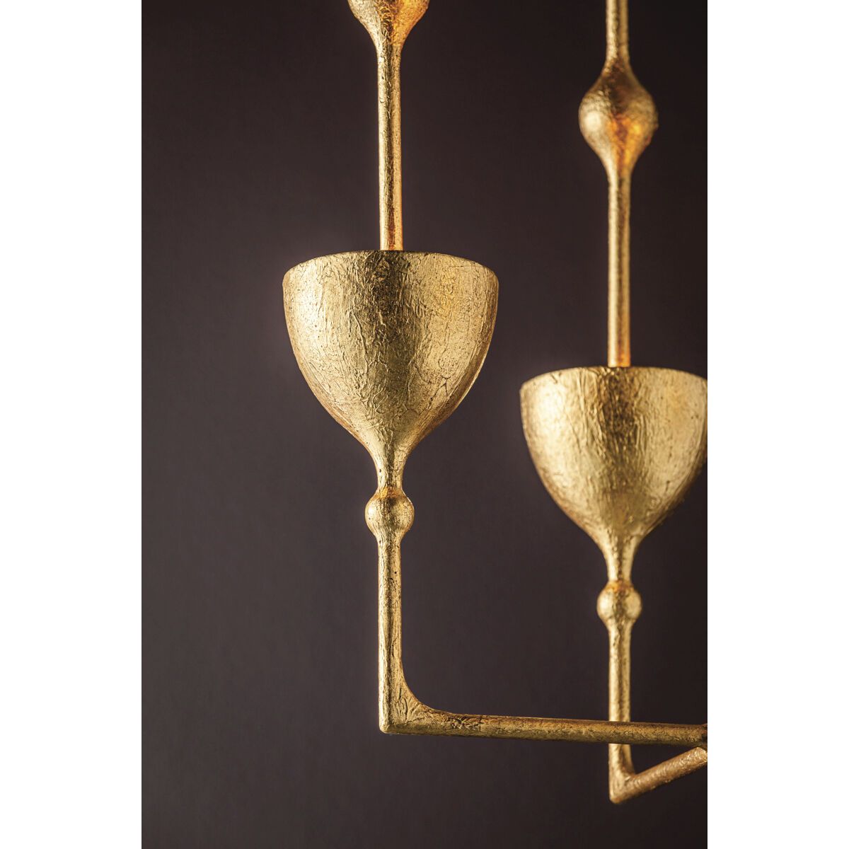 Antalya LED 22 inch Vintage Gold Leaf Indoor Lantern Ceiling Light