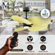 Atlas Alessandra TROPICAL 48 inch Matte Black with Light Yellow Blades Ceiling Fan