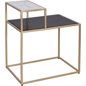 Mies 24 X 20 inch Gold End Table
