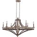 Coronado 8 Light 43.75 inch Florence Gold Chandelier Ceiling Light