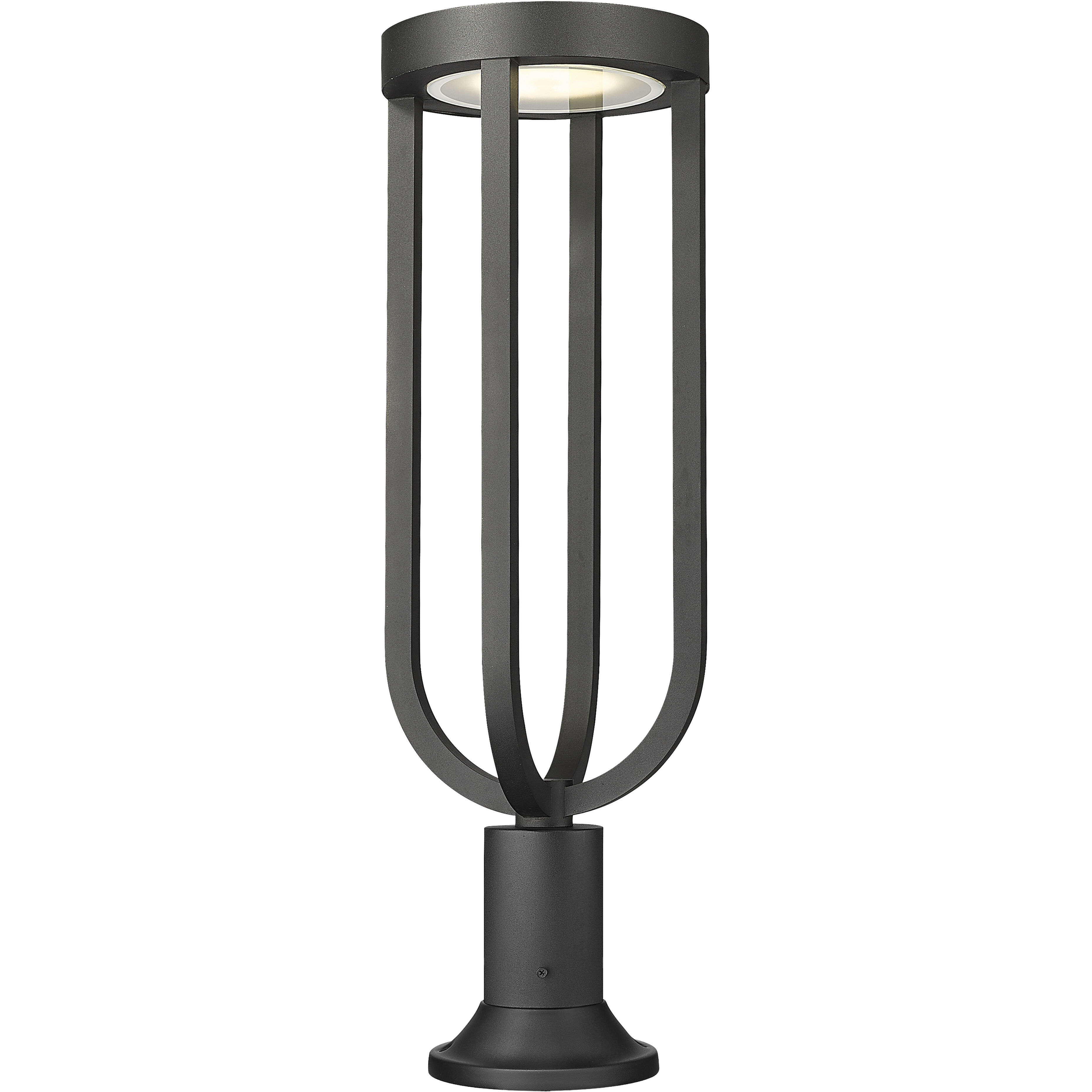 Leland LED 28.25 inch Sand Black Outdoor Pier Mounted Fixture