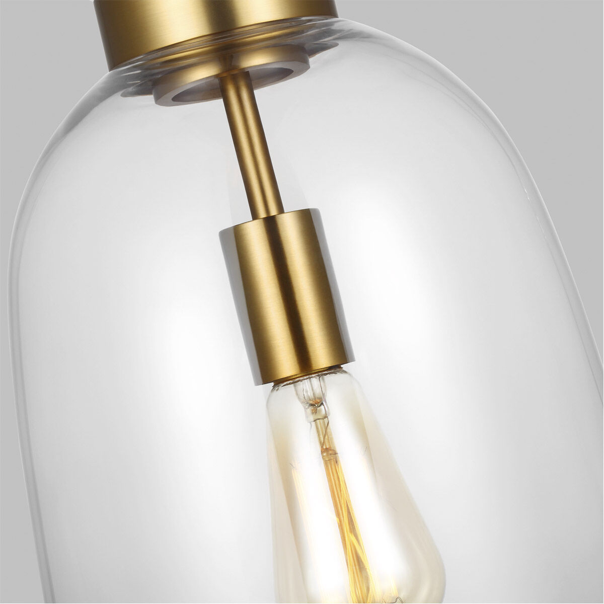 kate spade new york Londyn 1 Light 9 inch Burnished Brass with Clear Glass Pendant Ceiling Light