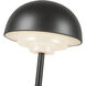 Hinata 11.88 inch 2 watt Black Table Lamp Portable Light