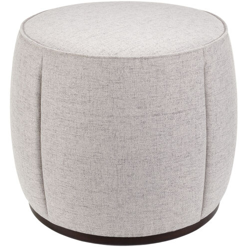 Lanza 21 inch Upholstery: Light Gray; Base: Dark Brown Ottoman