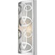 Opal 2 Light 9 inch Chrome Wall Sconce Wall Light