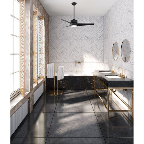 Havoc 54 inch Matte Black Outdoor Ceiling Fan