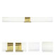 Artemis Vanity Light Wall Light in Satin Brass
