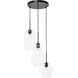 Gene 3 Light 17 inch Black Pendant Ceiling Light