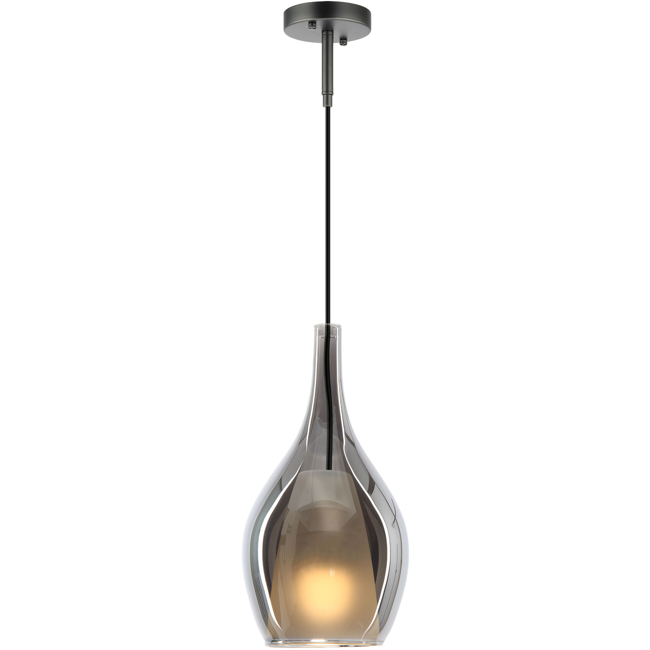 Jericho 1 Light 7.88 inch Matte Black Pendant Ceiling Light