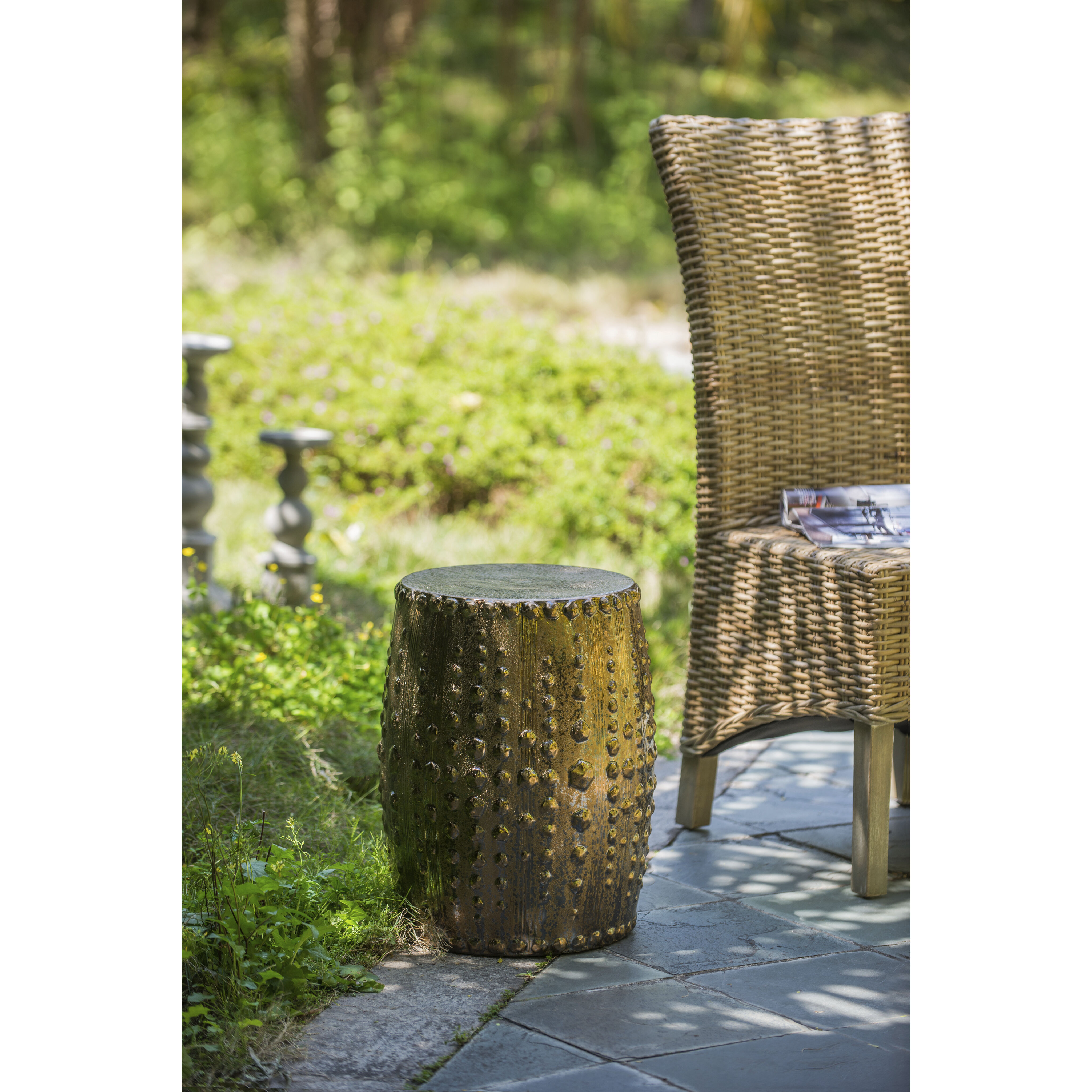Spitzer 18 inch Bronze Garden Stool