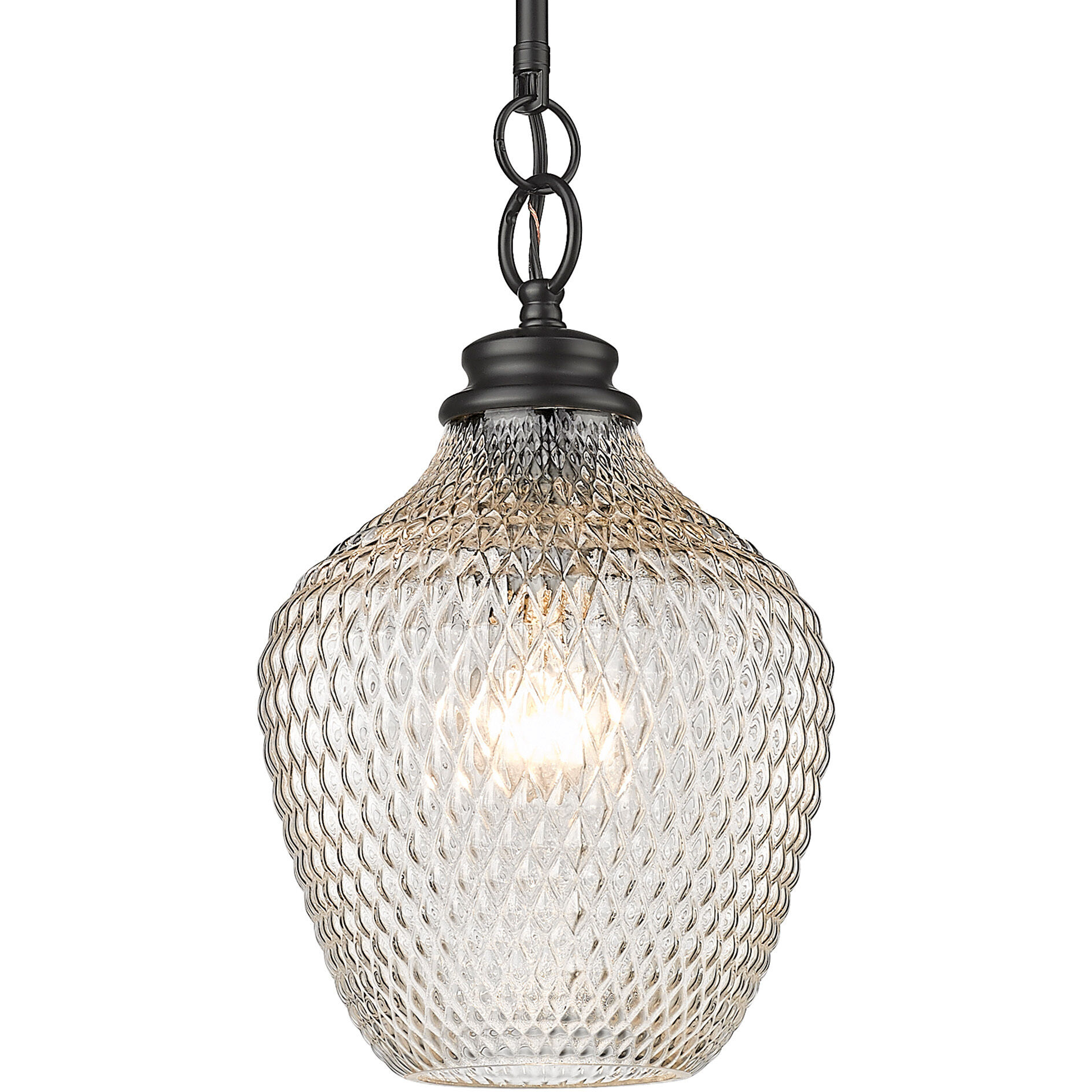 Adeline 1 Light 8.5 inch Matte Black Pendant Ceiling Light