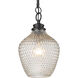 Adeline 1 Light 8.5 inch Matte Black Pendant Ceiling Light