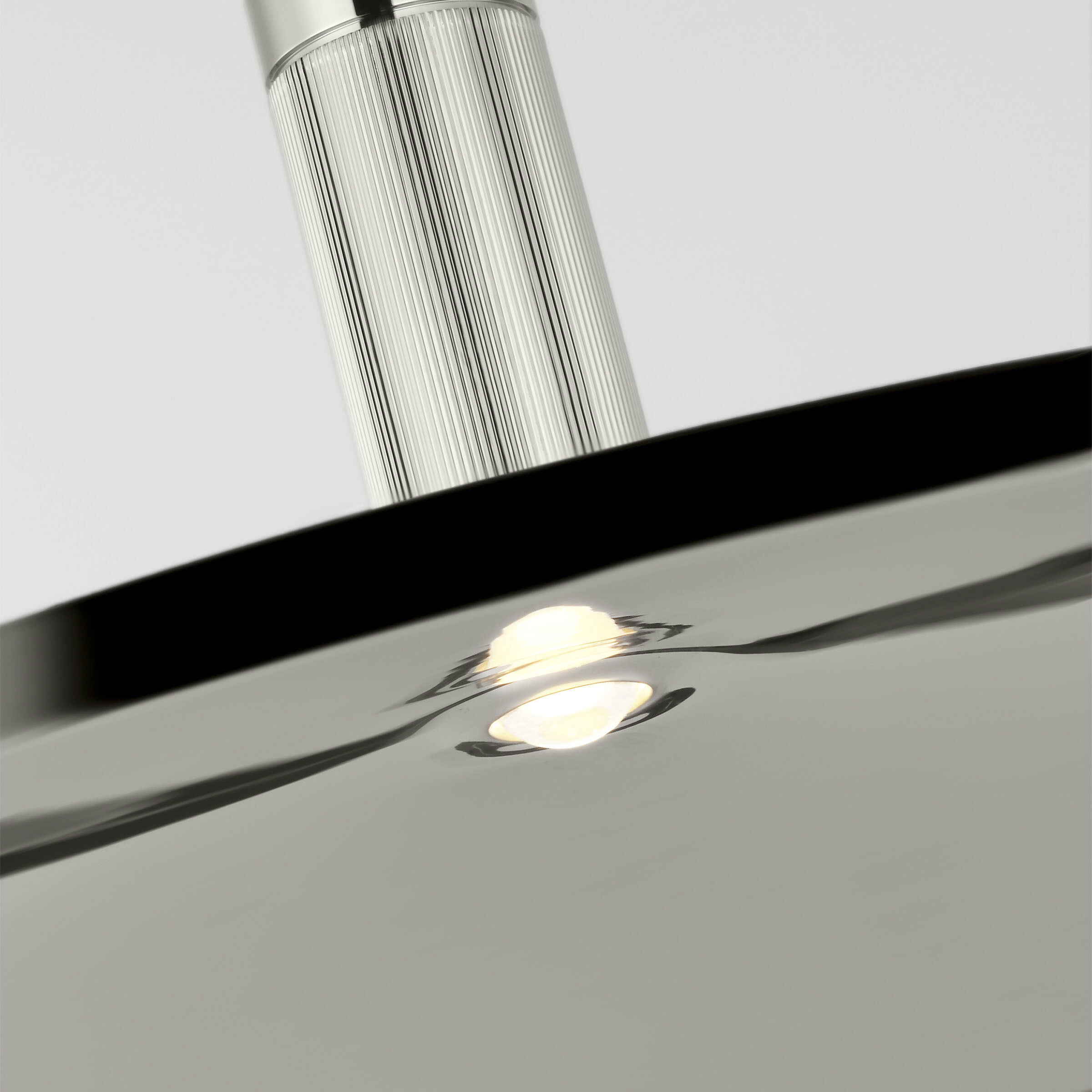 Avroko Saucer Direct LED 18 inch Polished Nickel Pendant Ceiling Light