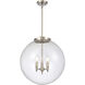 Franklin Restoration Beacon 3 Light 18 inch Brushed Satin Nickel Statement Pendant Ceiling Light in Incandescent, Seedy