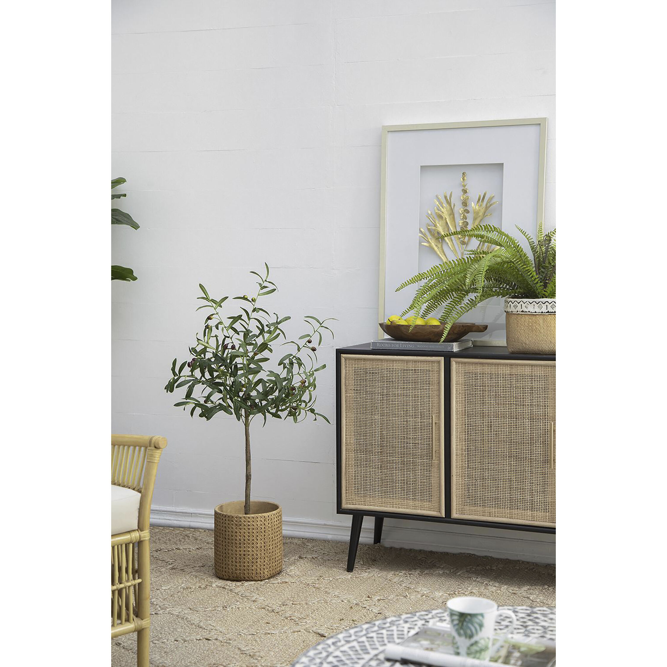 Olive Tree Green Faux Plant