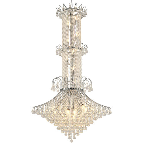Canada 20 Light 44 inch Chrome Chandelier Ceiling Light