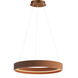 Souffle LED 25 inch Terra Cotta Ring Pendant Ceiling Light