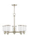 Middlebush 5 Light 25 inch Polished Nickel Chandelier Ceiling Light