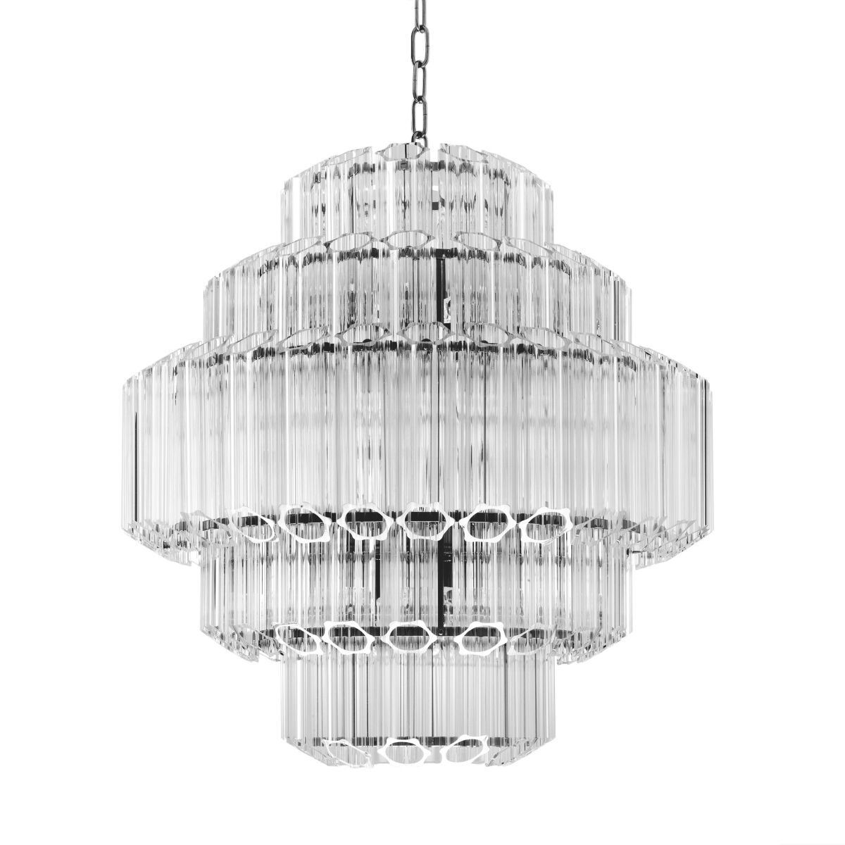 Vittoria 9 Light 25.98 inch Clear Glass Chandelier Ceiling Light, Small