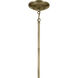Shailene 5 Light Natural Brass Chandelier Ceiling Light, 1 Tier, Medium