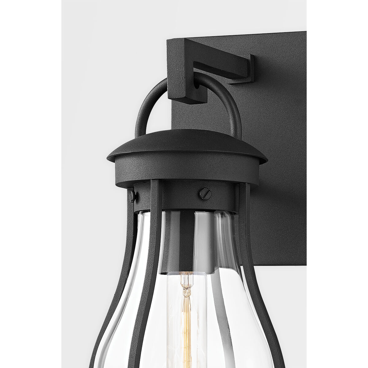 Bowie 1 Light 14 inch Texture Black Outdoor Wall Sconce