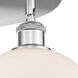 Athens 3 Light 19.75 inch Satin Nickel Flush Mount Ceiling Light in Matte White