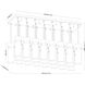Fontaine Linear Chandelier Ceiling Light in Brushed Nickel