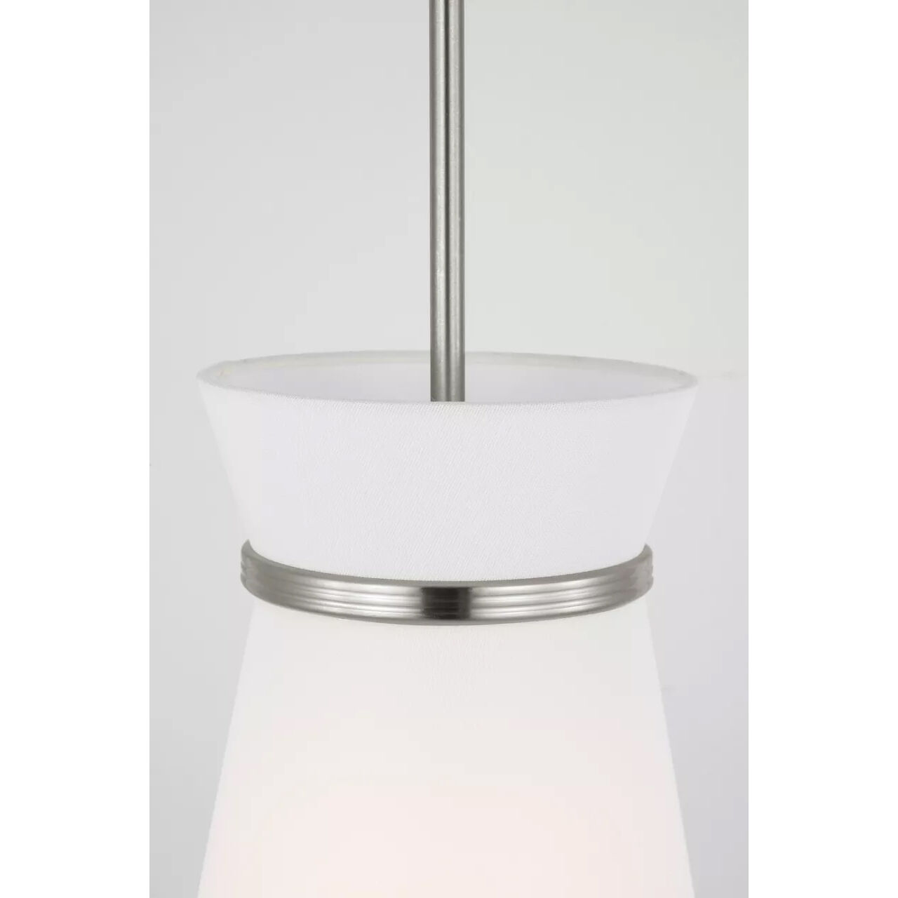 Fynn 1 Light 9.75 inch Brushed Nickel Pendant Ceiling Light in Standard