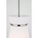 Fynn 1 Light 9.75 inch Brushed Nickel Pendant Ceiling Light in Standard