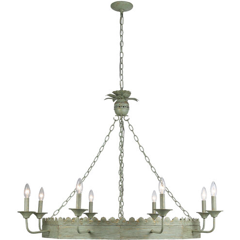 Finley 8 Light 42 inch Vintage Sage Chandelier Ceiling Light