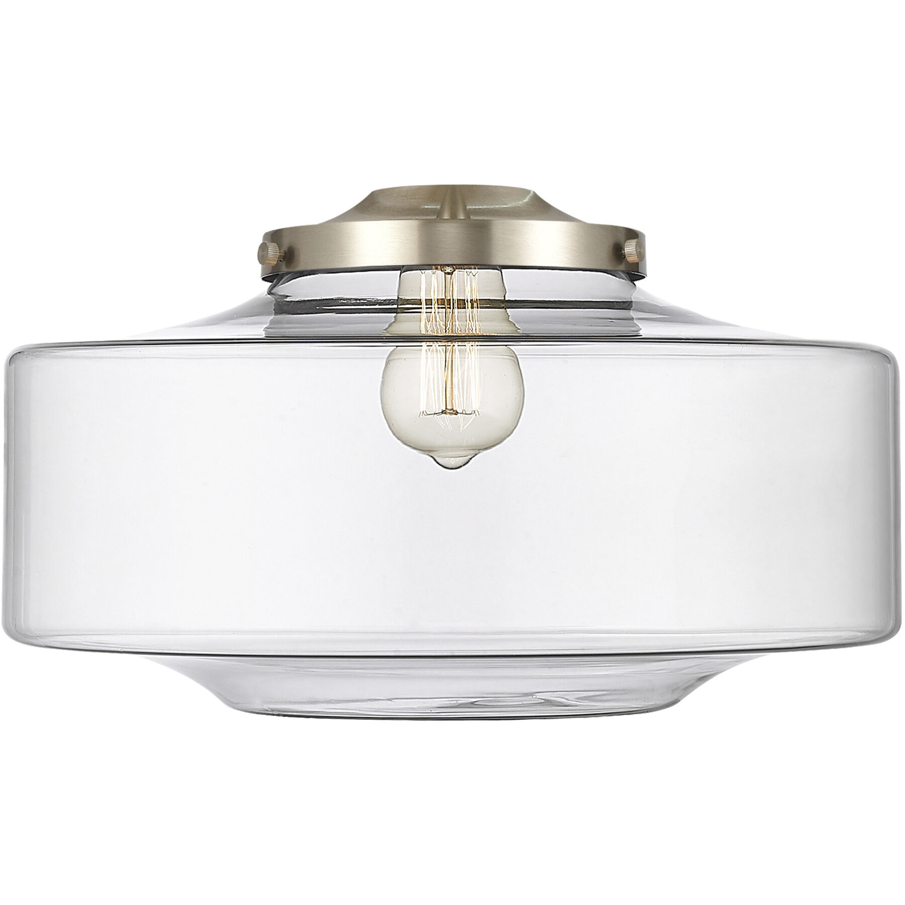 Franklin Restoration Bridgeton 1 Light 11.75 inch Antique Copper Mini Pendant Ceiling Light in Incandescent, Clear