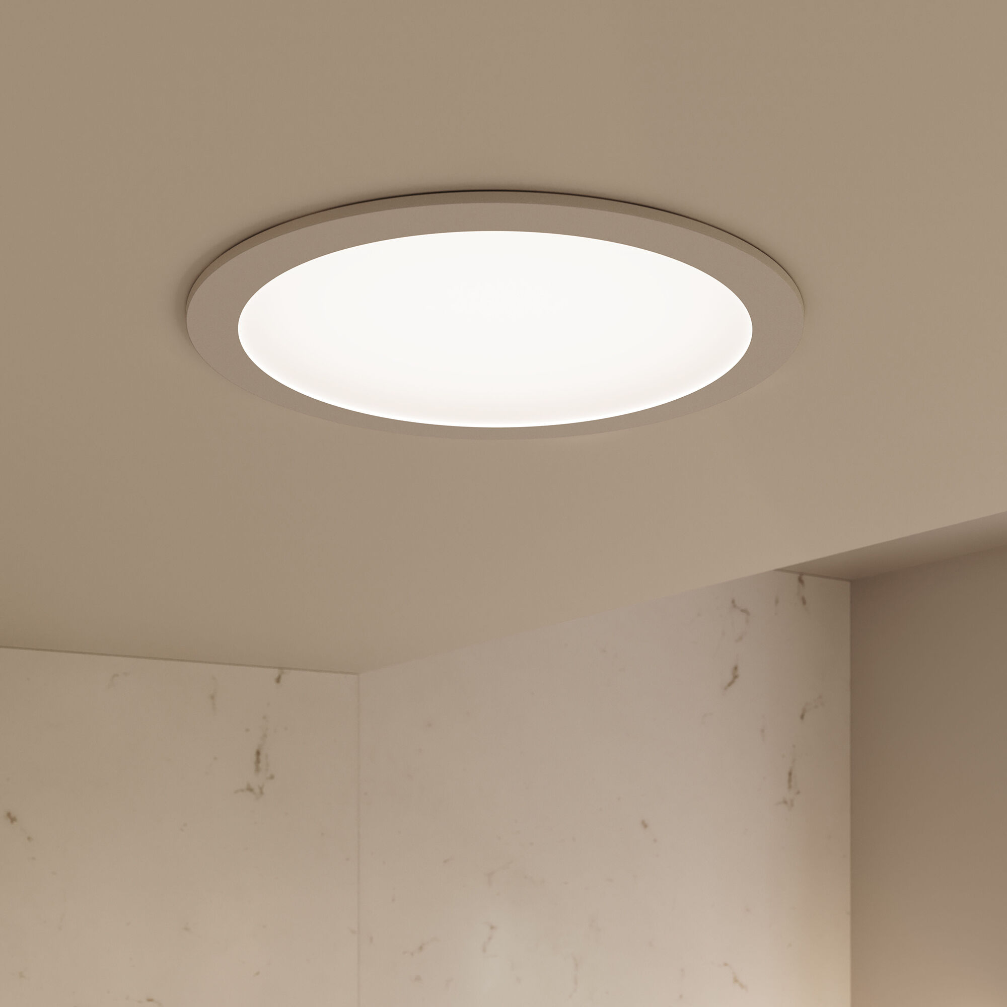 Pi Integrated LED Satin White Recessed Mount