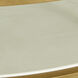 Constance 50 X 50 inch White Leather and Antique Brass Leaf Coffee Table