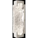Terra 2 Light 6 inch Silver ADA Sconce Wall Light in Clear Studio Glass