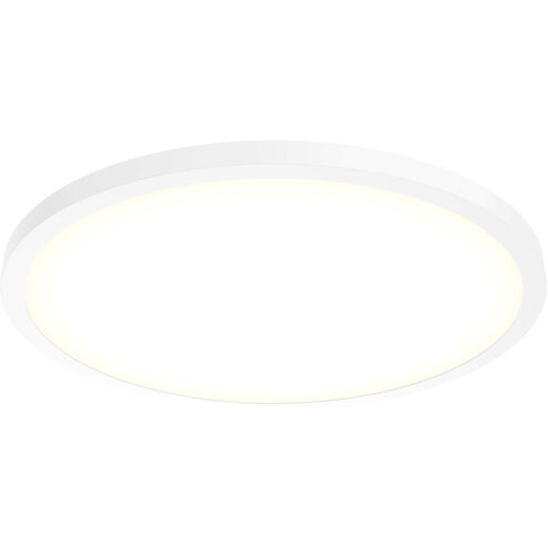 Delta 1 Light 24 inch White Flushmount Ceiling Light