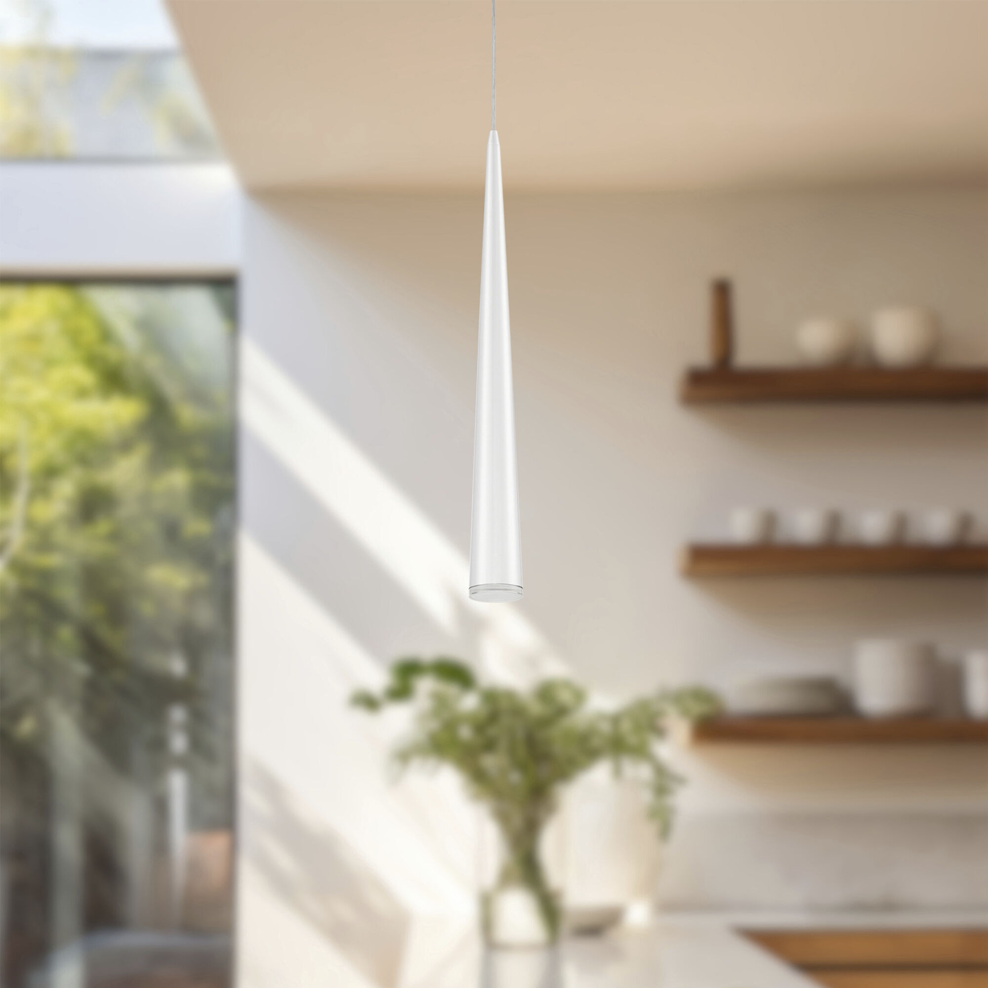 Mina LED 2.75 inch White Pendant Ceiling Light