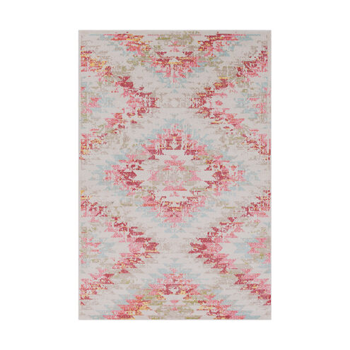 Anika 35 X 24 inch White/Beige/Charcoal/Aqua/Bright Pink/Bright Red Rugs, Polypropylene